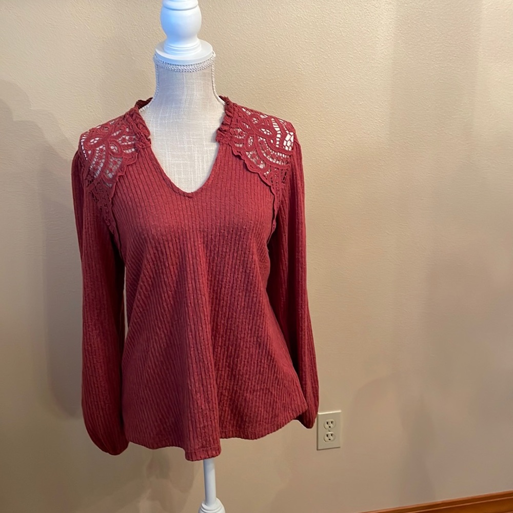 Maurices WOMENS Long Sleeve Knit Top size small NWT